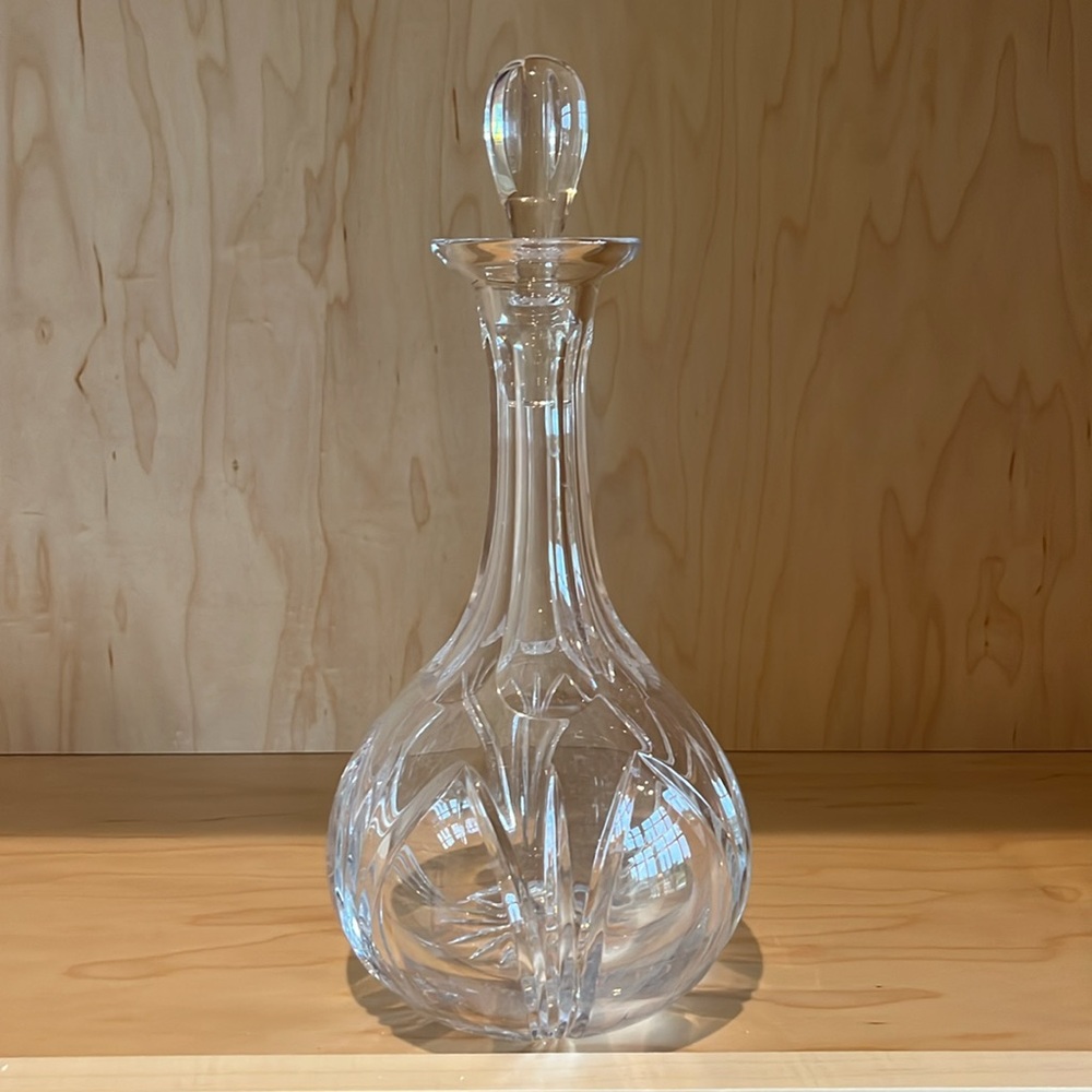 ATLANTIS Crystal - Leaf Cut - Wine or Water Decanter